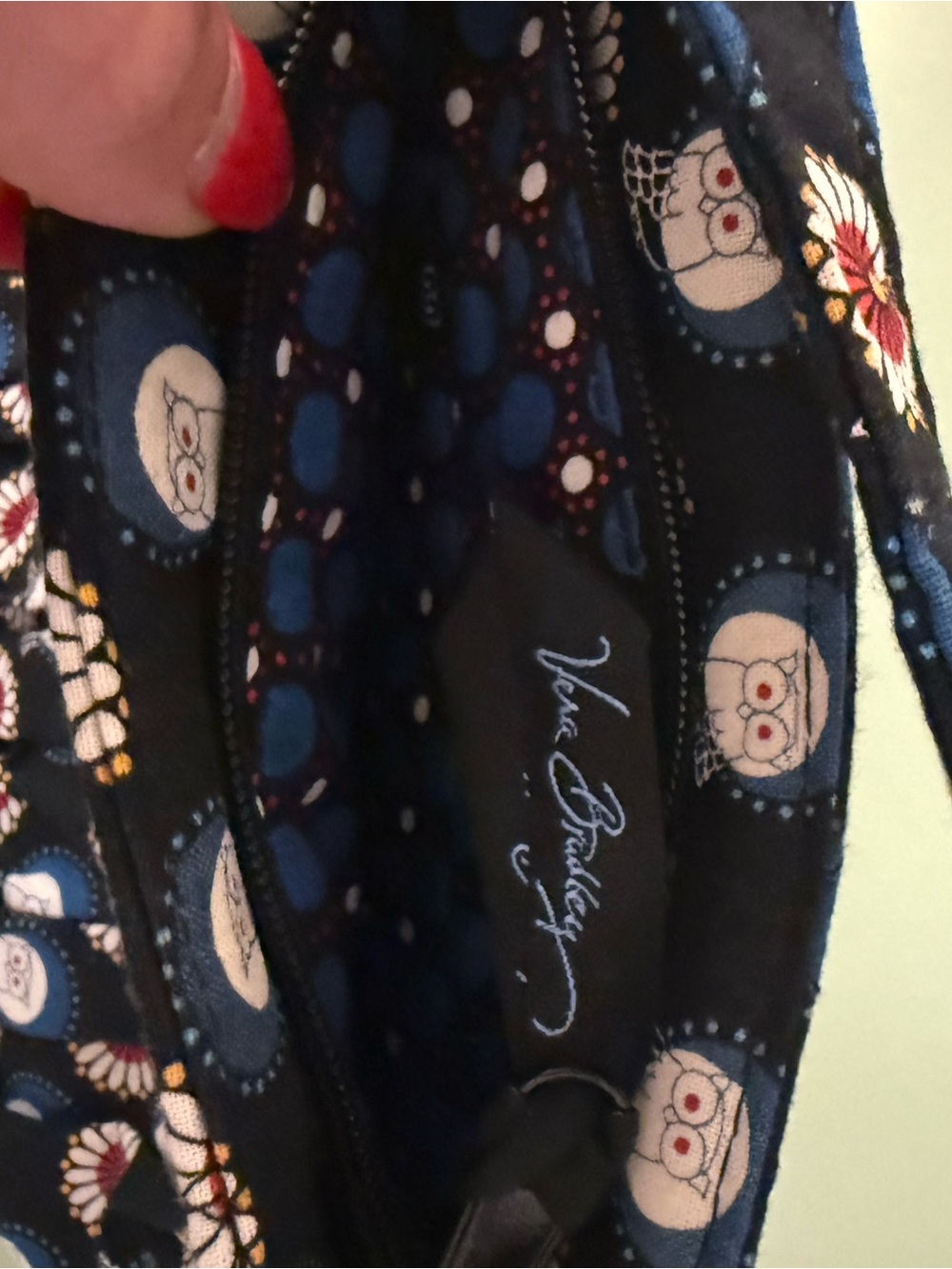 NWT Vera Bradley Fun Fall Night Owl Quilted Mini Bag CottageCore Aesthetic - Picture 2 of 3